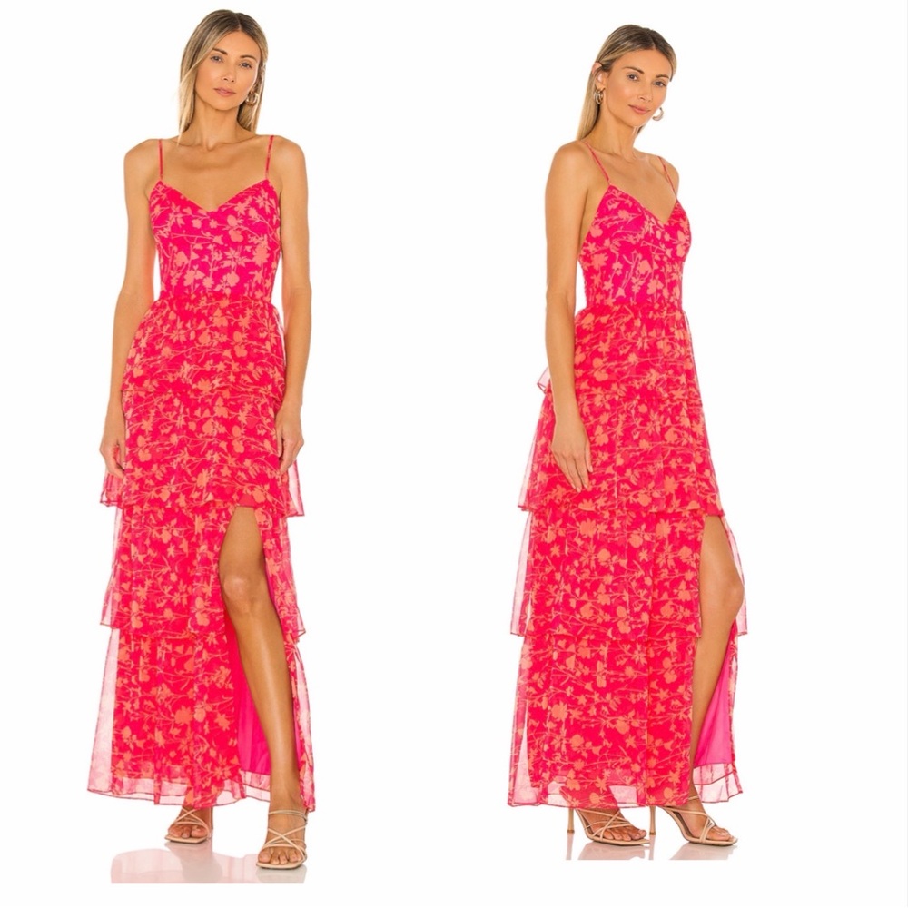 Amanda Uprichard Thaddea Maxi Dress in Brookeside Maxi Dress Sz S NWT
